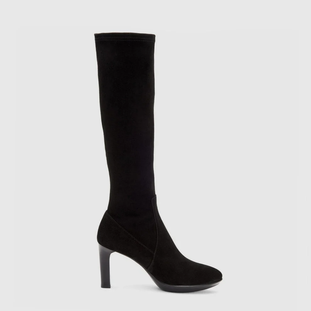 High-Performance Aquatalia Rhumba Boot in Black Suede Authentic