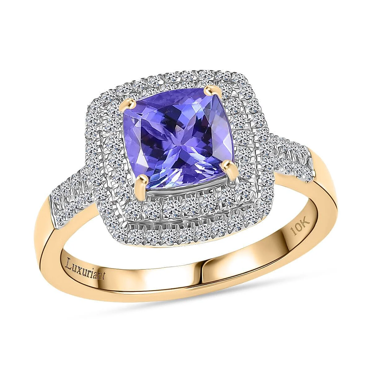 Enhanced HomeJewelryRingsHalo Rings 8198210 Green