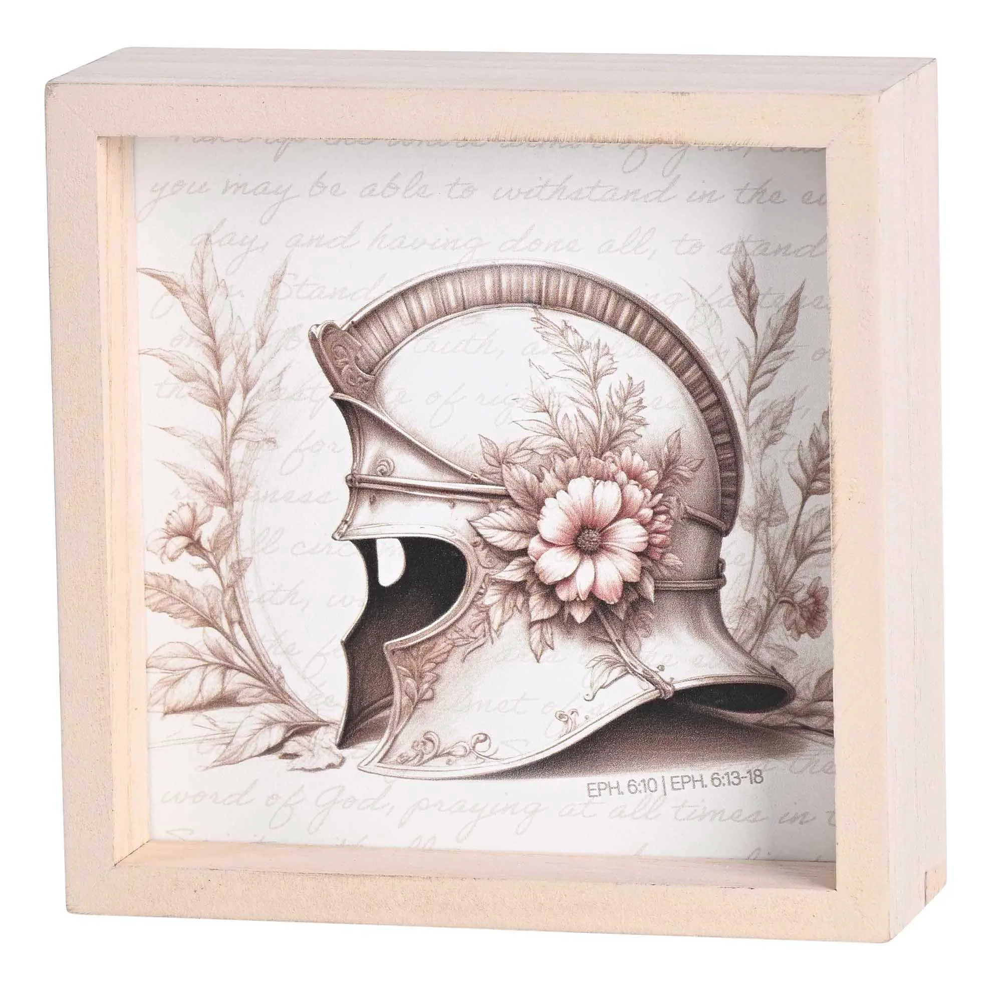 Traditional Tabletop 2 Sided Art Armor Of God 6x6 Dicksons Neutral Home Decor Multiple Certified