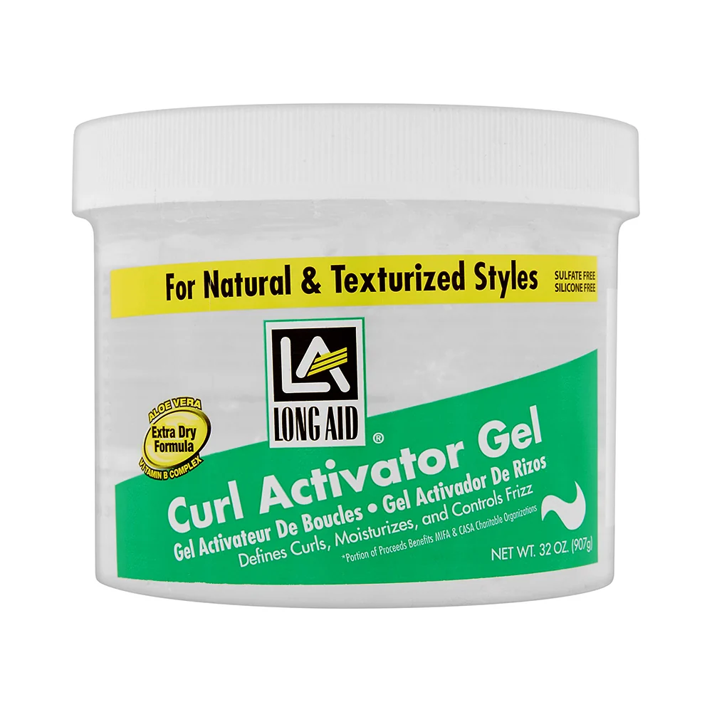 Detailed Long Aid Curl Activator Hair Gel For Natural and Texturized Styles 32 Oz Expertly Made