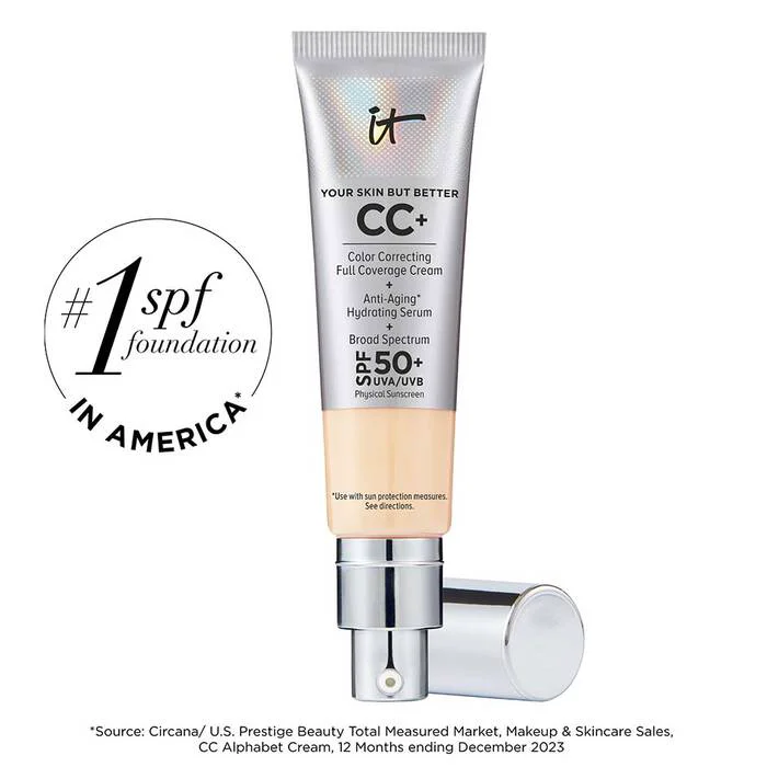 Unique IT COSMETICS CC CREAM FULL COVERAGE FOUNDATION WITH SPF 50 fair ivory Smart