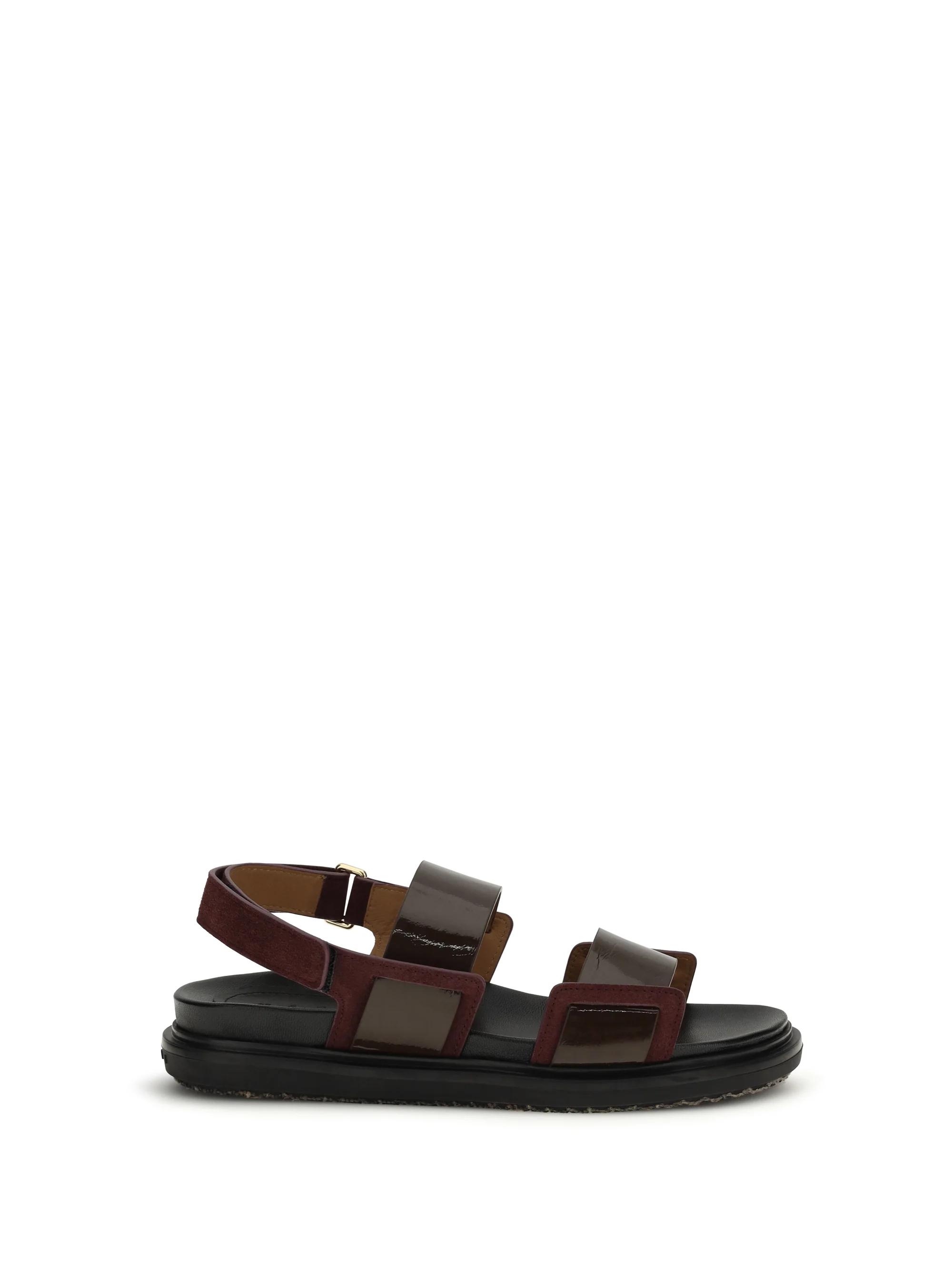 Clean Sandals Fussbett Dark Brown Bordeaux Smart