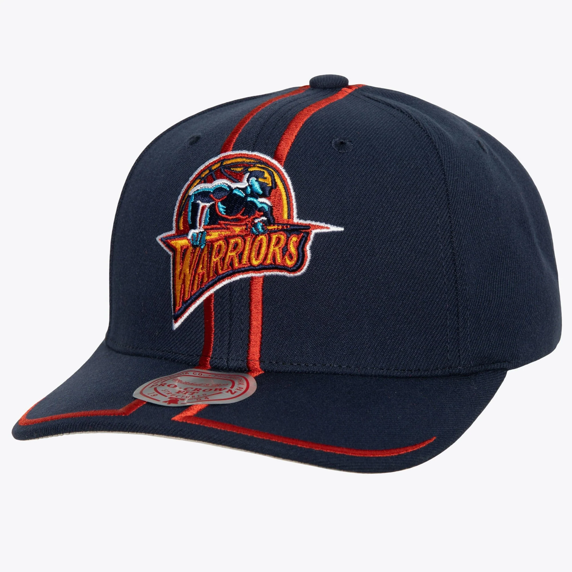 Excellent Mitchell Ness Men's NBA 1998 Draft Pro Strapback Hwc Warriors Ball Caps Breathable