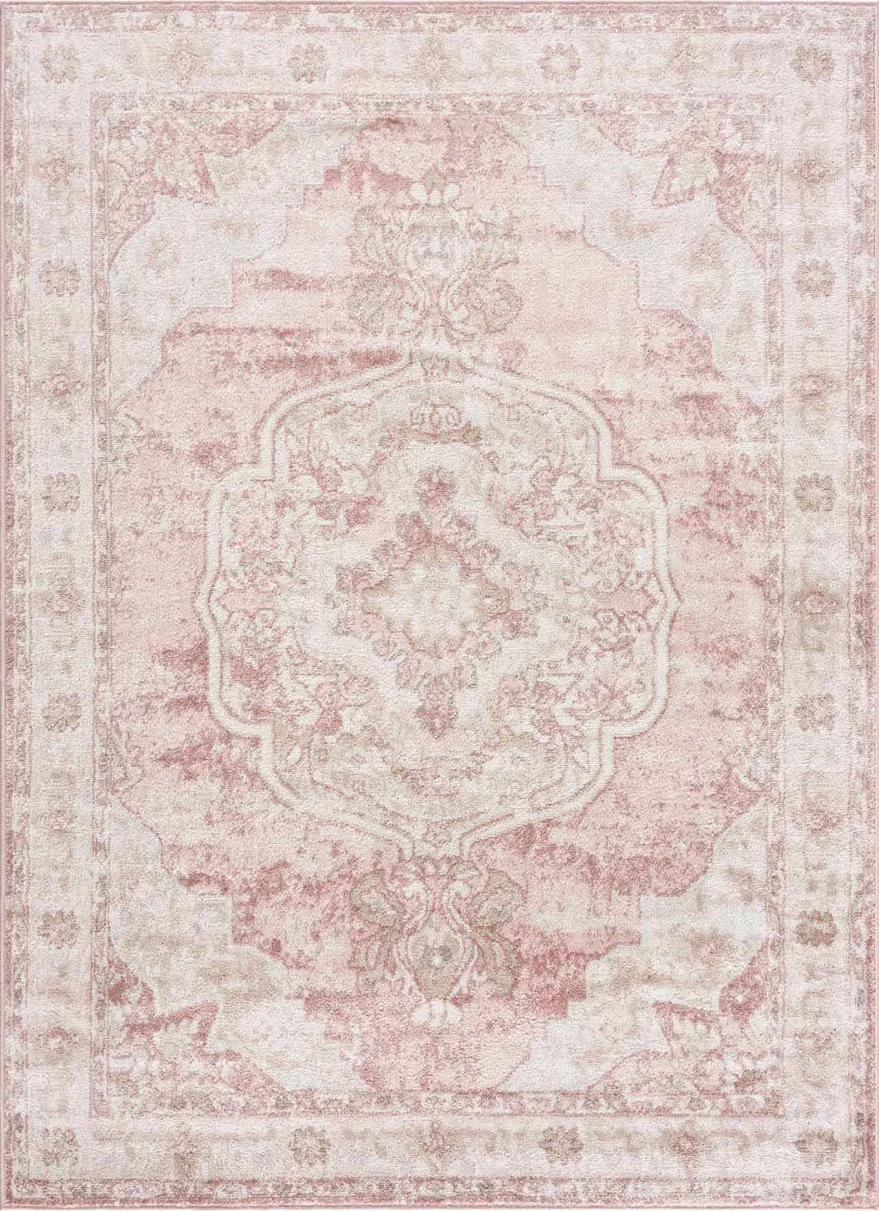 Artisan Kandos Blush Light Pink Area Rug Stylish
