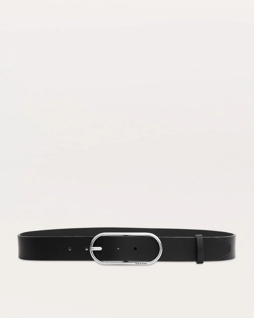 Premium Rag Bone Rounded Rebound Belt in Black Excellent