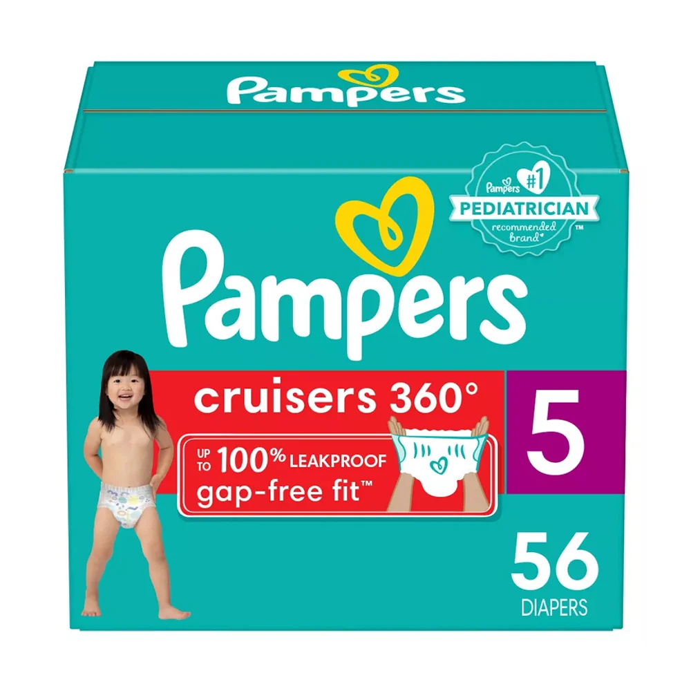 Fashionable Pampers Cruisers 360 Diapers Size 5 56 Ea Carefully Designed