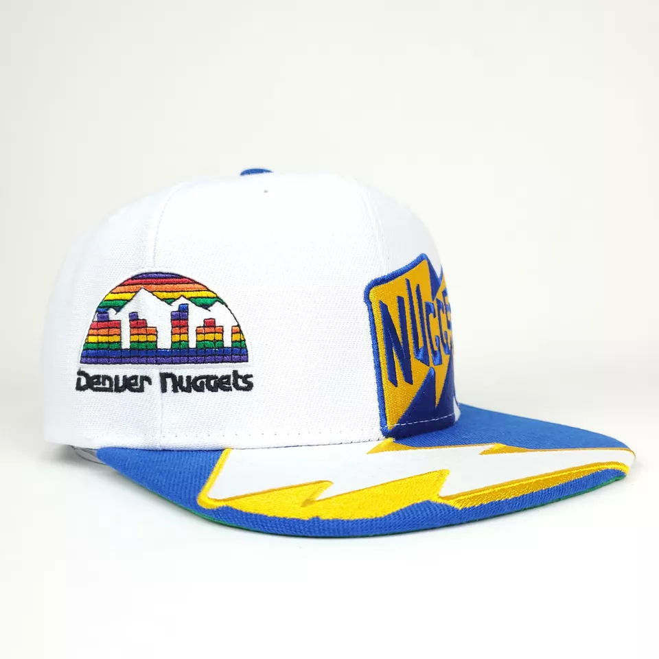 Elite Mitchell Ness Men's NBA Fast Times Snapback Hwc Nuggets Snapback Caps Flexible