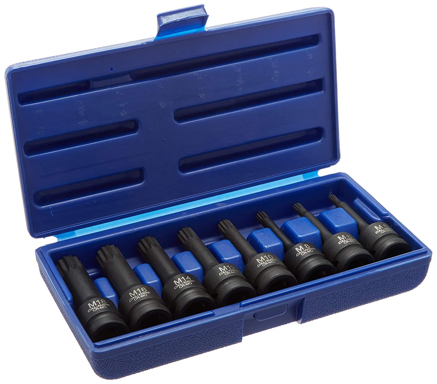 Organic 8 PC Impact Spine Bit Tamperproof Socket Bit Set Sophisticated