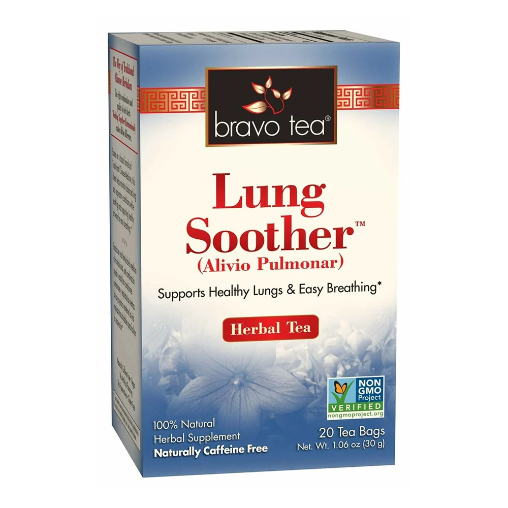 Responsible Bravo Tea Lung Soother Herbal Tea Bags 20 Ea Refined