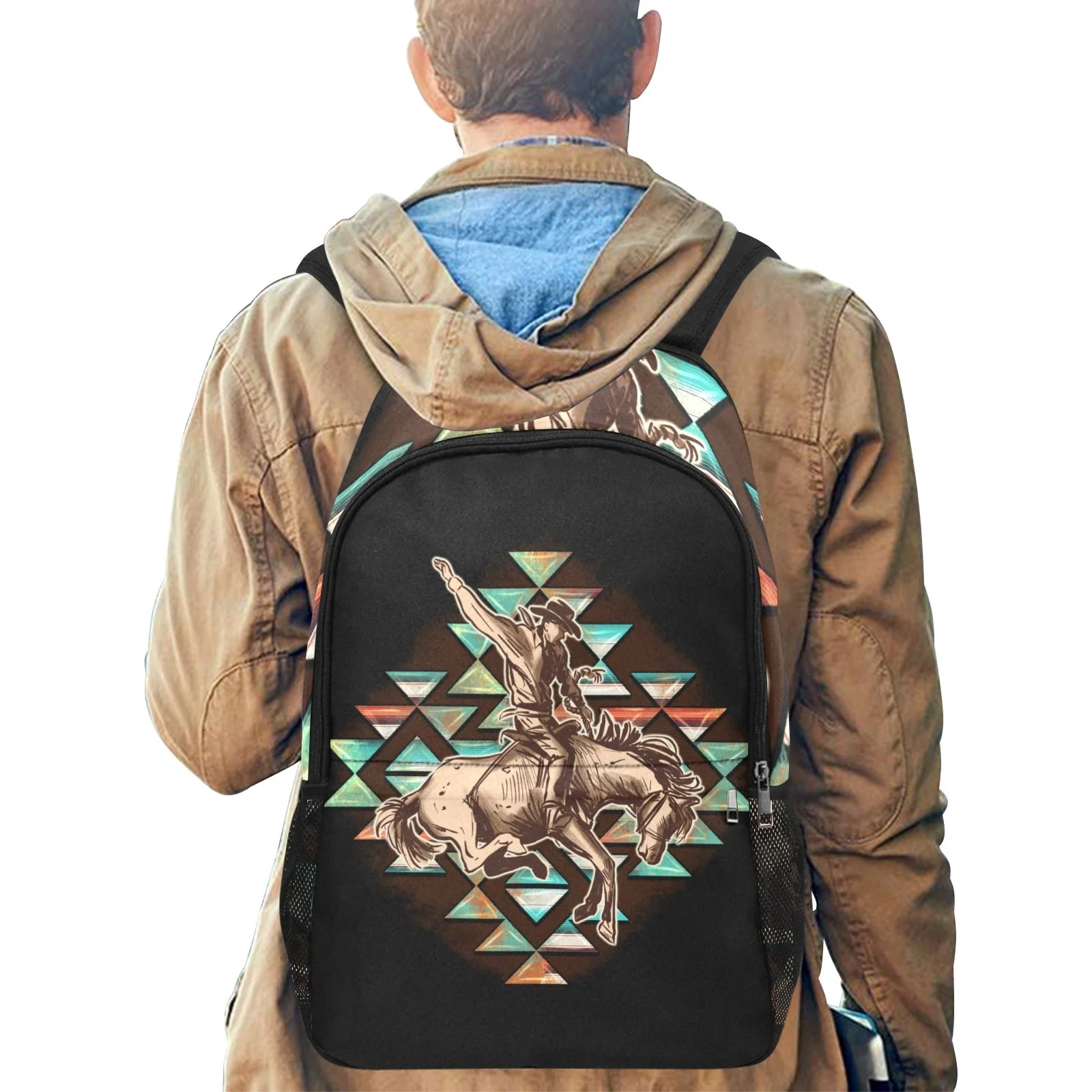 Long-Lasting Aztec Rodeo Cowboy Backpack Superior