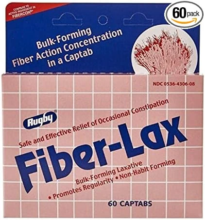 Environmentally Friendly Fiber-Lax 500 Mg Generic Fibercon Tablets To Relieve Constipation - 60 Ea Efficient