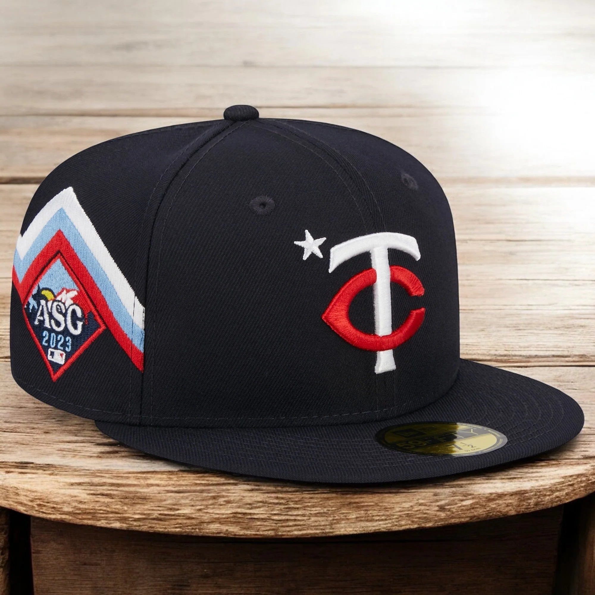 Clean New Era Men's MLB Minnesota Twins 5950 Asg 2023 Fitted Navy Excellent