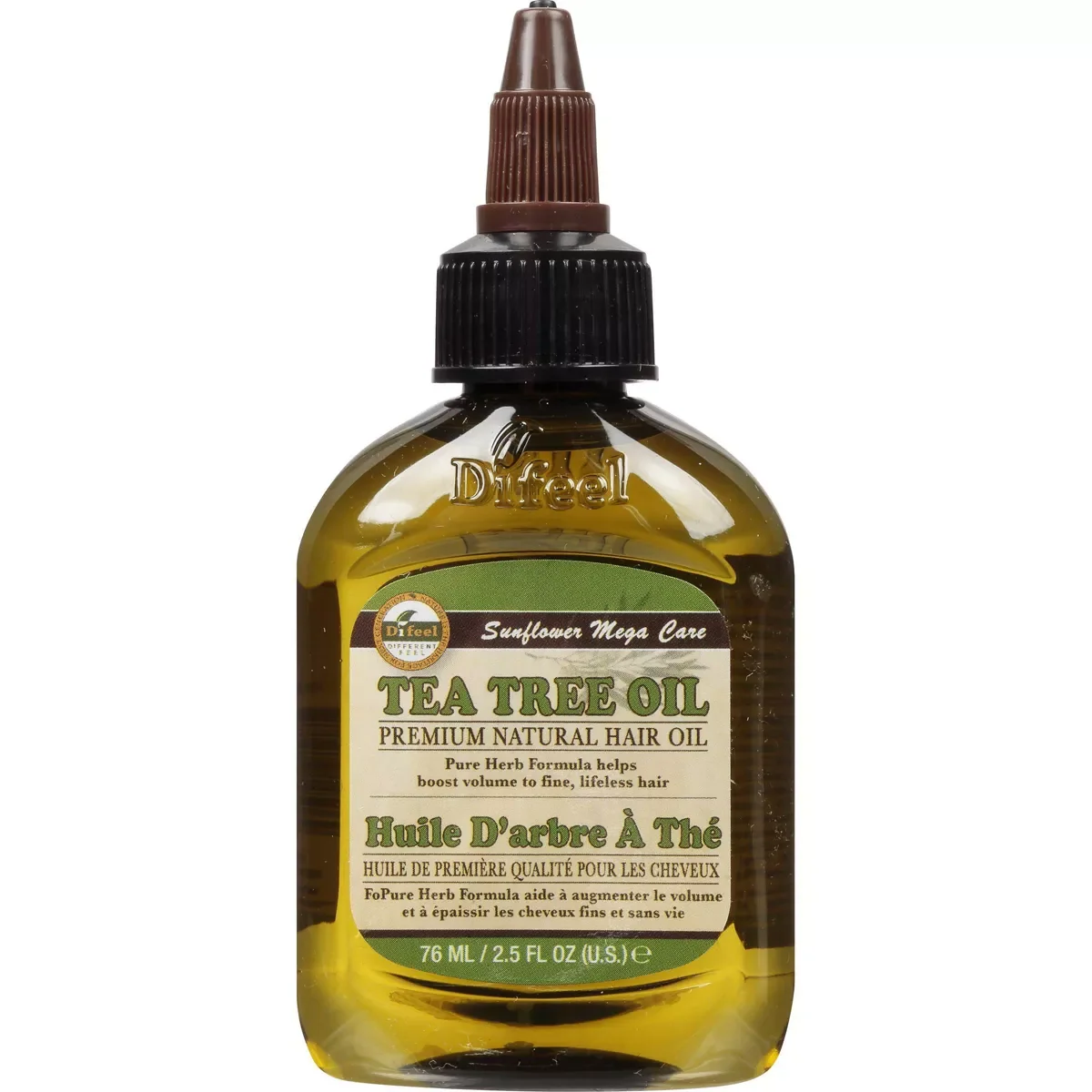 World-Class Difeel Sunflower Mega Care Tea Tree Oil Premium Natural Hair Oil 2.5 Oz Comfortable