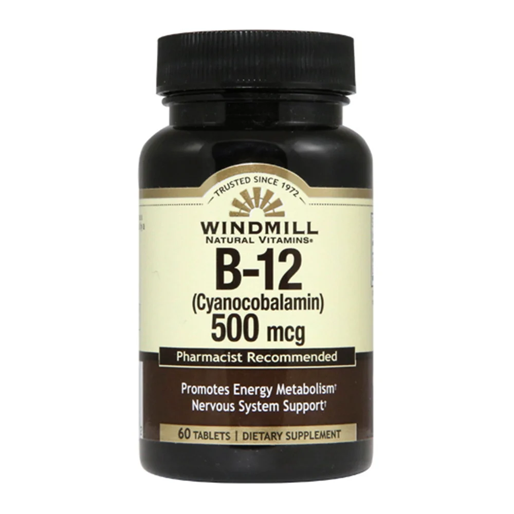 Soft Windmill Natural Vitamin B-12 500 Mcg Tablets - 60 Ea Outstanding