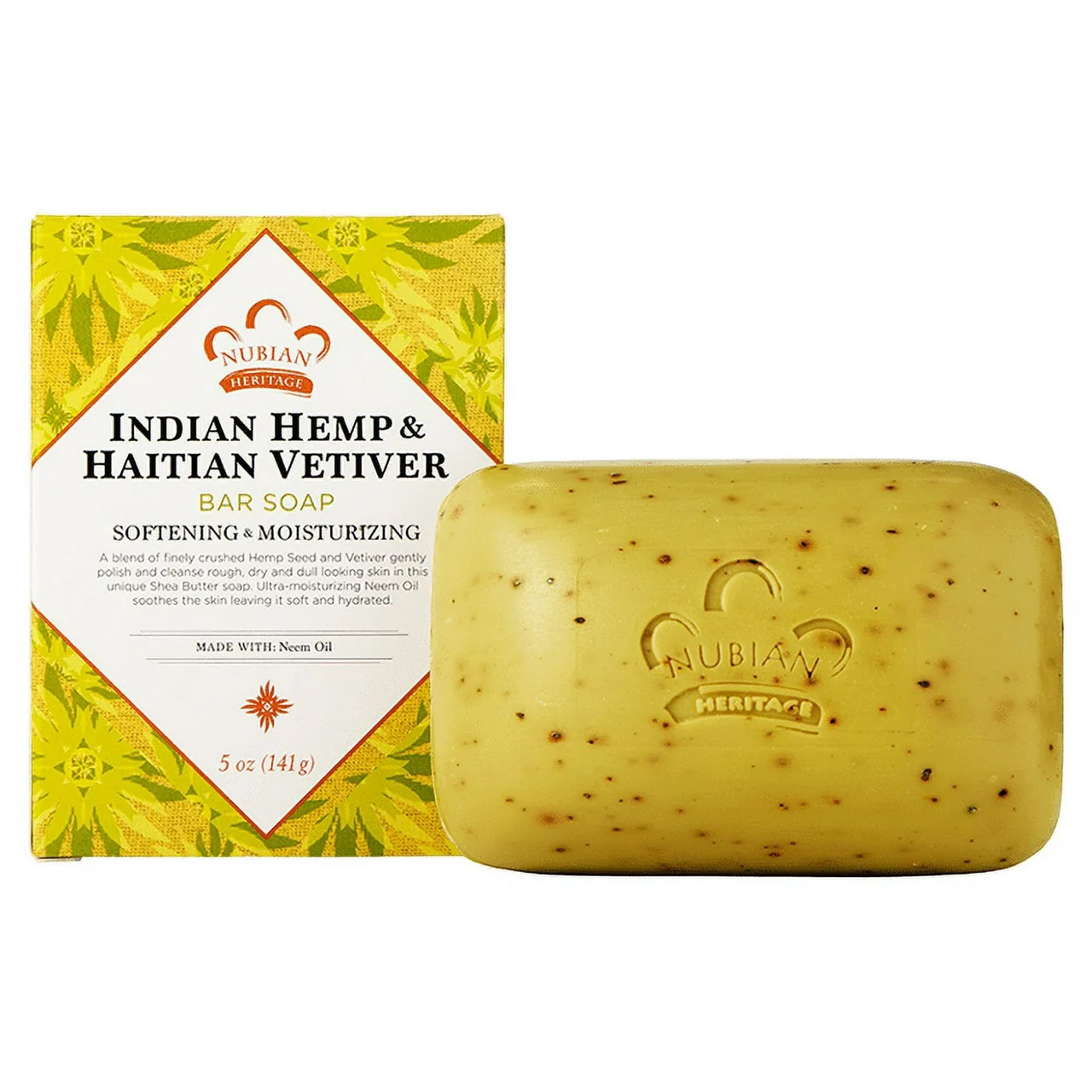 Reliable Nubian Heritage Bar Soap Indian Hemp And Haitian Vetiver 5 Oz Safe