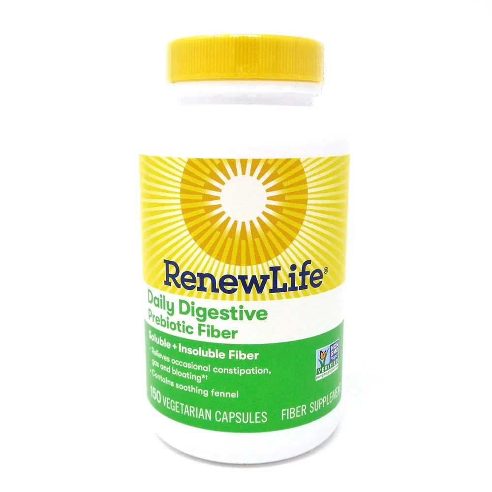 Unique Renew Life Daily Digestive Prebiotic Fiber Capsules 150 Ea Healthy