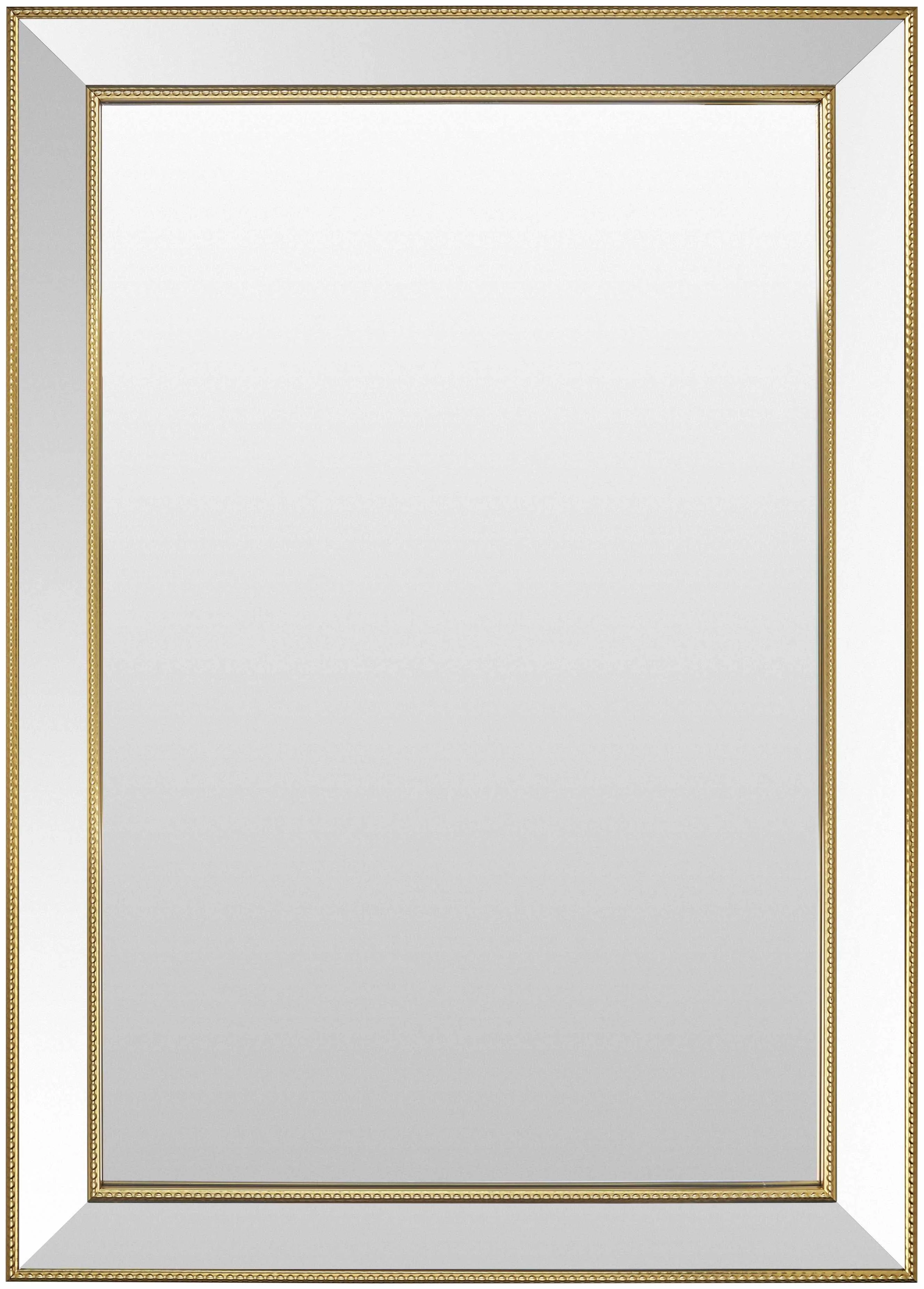 Convenient Netzschkau Rectangular Gold Mirror Genuine