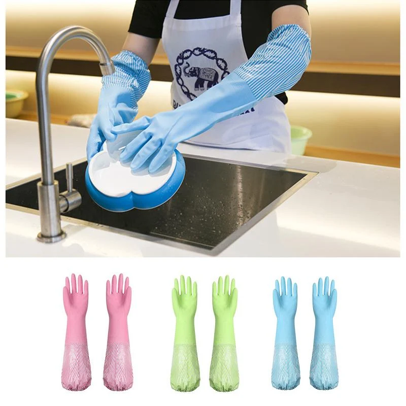 Lightweight Premium Dishwashing Cleaning Gloves Scrubber Certified
