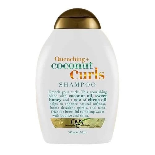 Crafted Ogx Quenching Coconut Curls Shampoo For Natural Waves 13 oz Classic