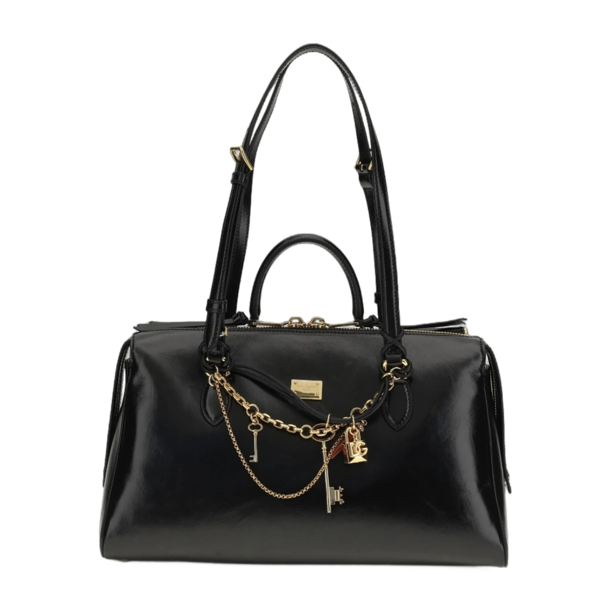 Artisan Handbag Vittoria Black Brass Consistent