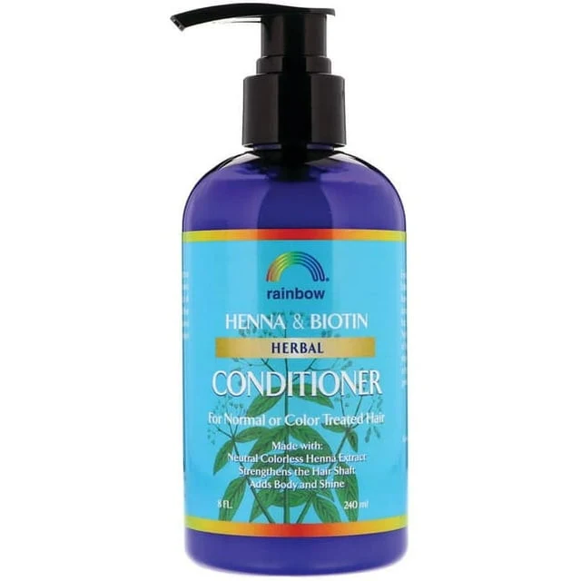 Top-Quality Rainbow Research Henna And Biotin Herbal Conditioner For Normal Or Color Treated Hair - 8 Oz World-Class