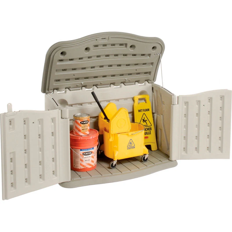 Fine Crafted Rubbermaid Spacious Outdoor Garden Storage House Cabin Shed 18-Cubic Ft First-Class
