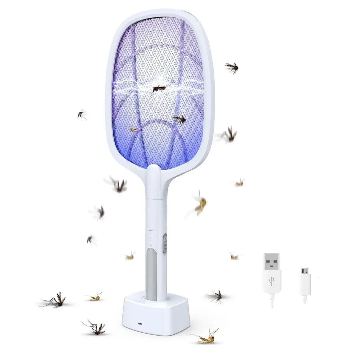 Exclusive 2-in-1 Rechargeable Electric Mosquito Swatter Unique