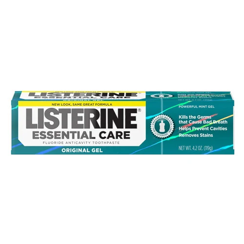 Responsible Listerine Essential Care Fluoride Anticavity Toothpaste Gel Mint 4.2 Oz Exclusive