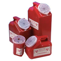 Proven Kendall Portable Phlebotomy Sharps Container With Lid Model 31143657 - 1 Qt Consistent