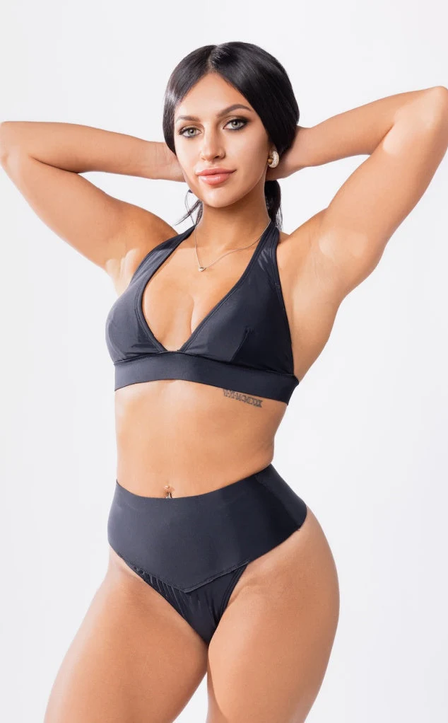Artisan Hanalei Neoprene High Waist Tummy Control Swimsuit Bottom Premium Material