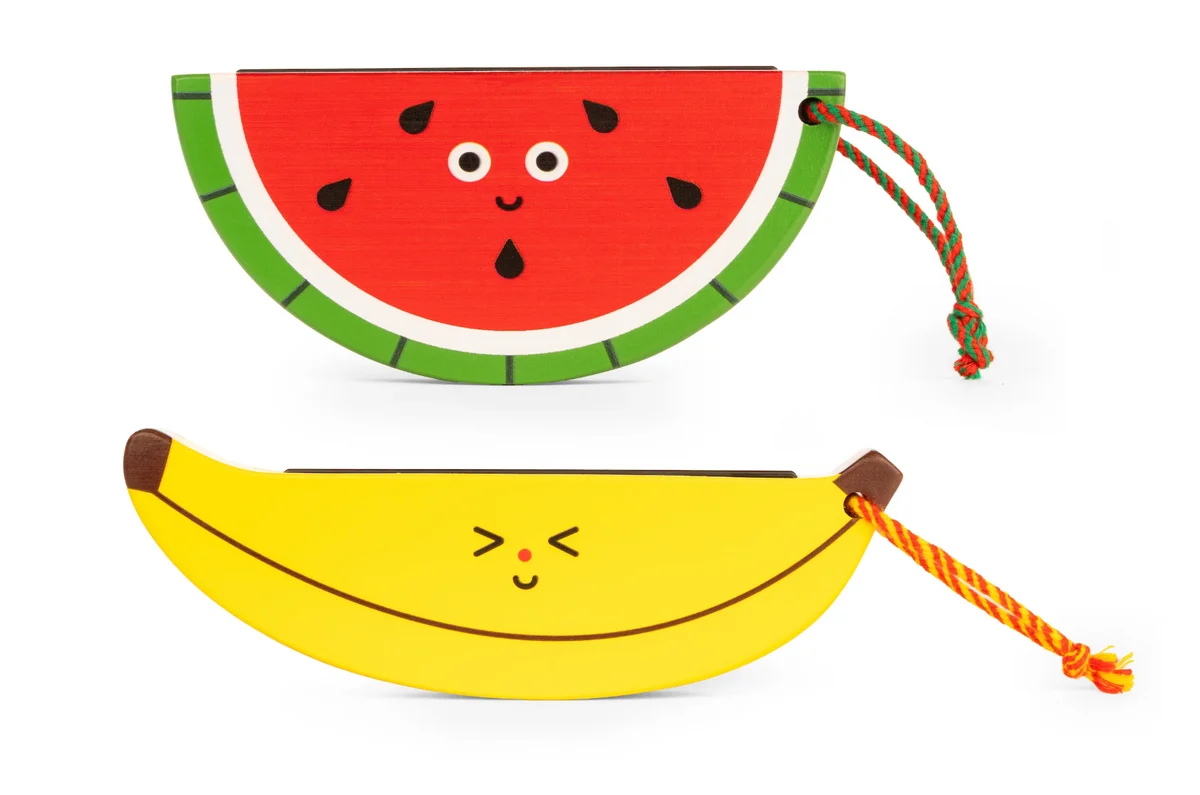 Elegant Wooden Fruit Harmonica Original