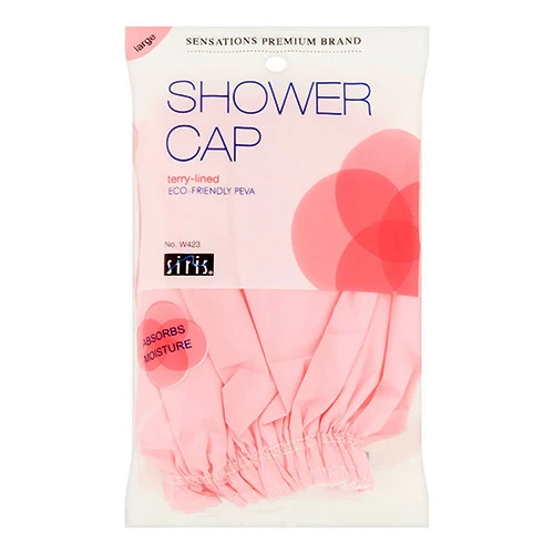 High-Performance Siris Shower Cap Large Terry Lined Vinyl Assorted Colors 1 Ea Organic
