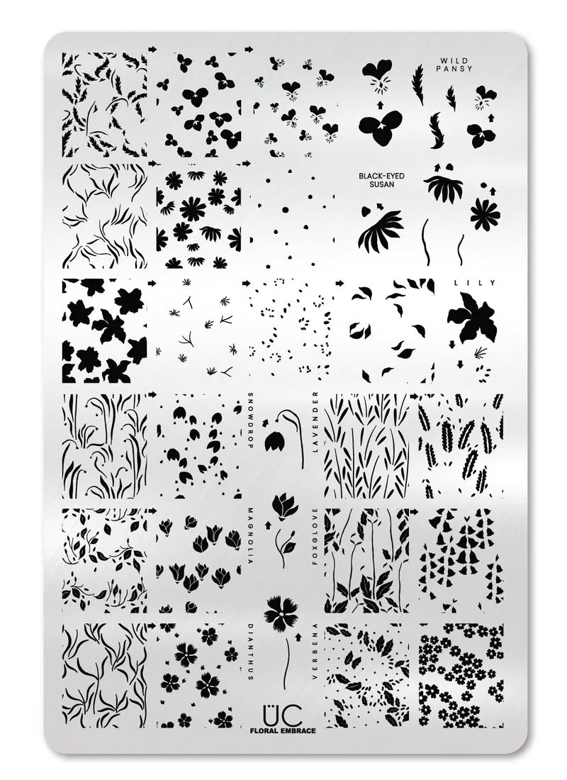 Crafted Floral Embrace - Uber Chic Stamping Plate Optimized