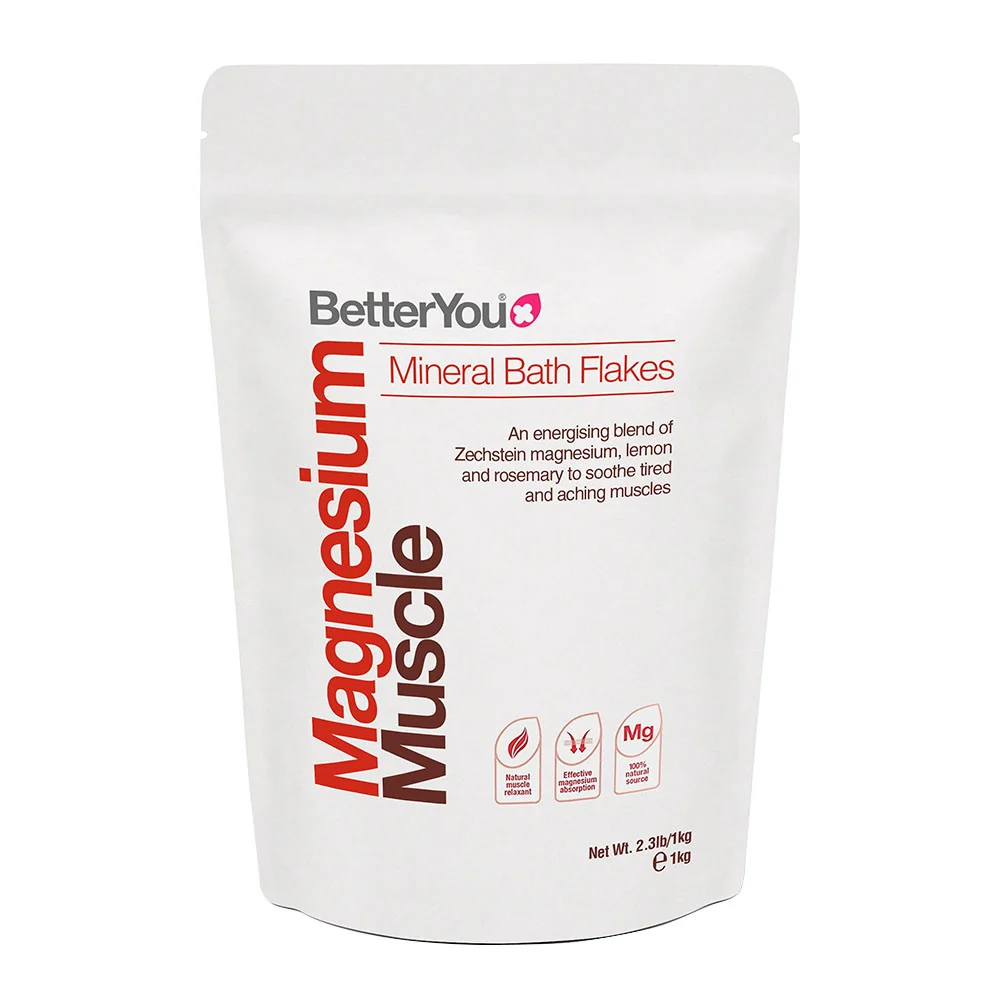 Practical BetterYou Magnesium Muscle Mineral Bath Flakes Lemon and Rosemary 2.3 Lb Stylish