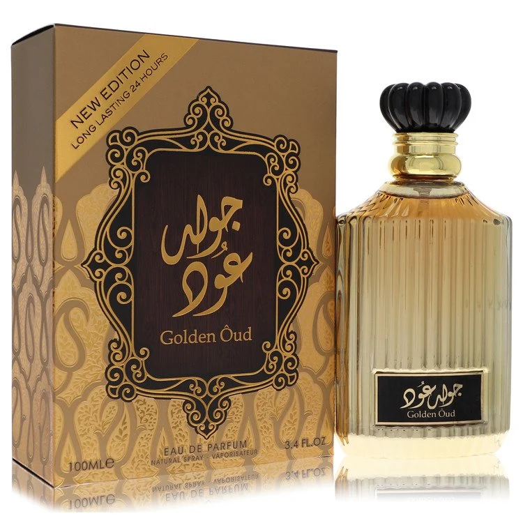 Eco-Friendly Lattafa Asdaaf Golden Oud by Lattafa Eau De Parfum Spray Unisex 3.4 oz for Men Elite