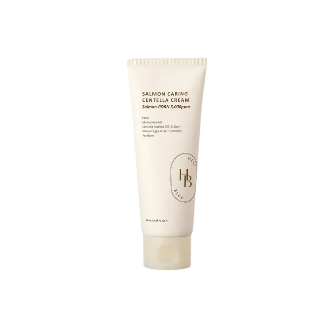 Breathable HEVEBLUE Salmon Caring Centella Cream 100ml Outstanding