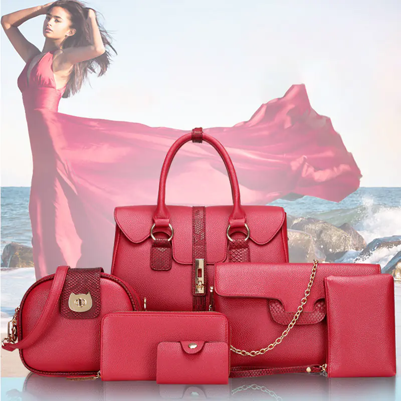 Pure Trendy European Style Snake Print Shoulder Bag Set Top-Quality