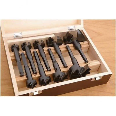 Detailed 9 Piece Jumbo Forstner Drill Spur Bit Original Design
