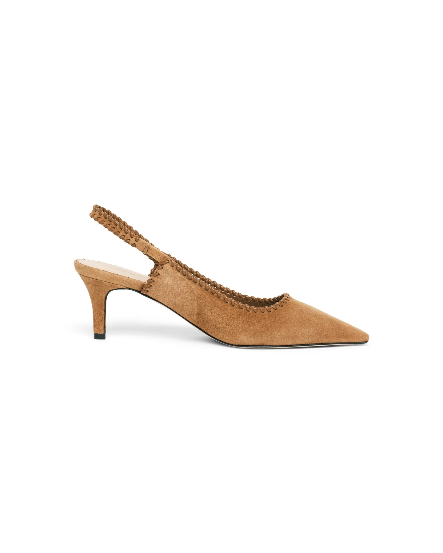 Prestigious Cinq à Sept Sylvie Suede Slingback Pump in Toffee Recyclable