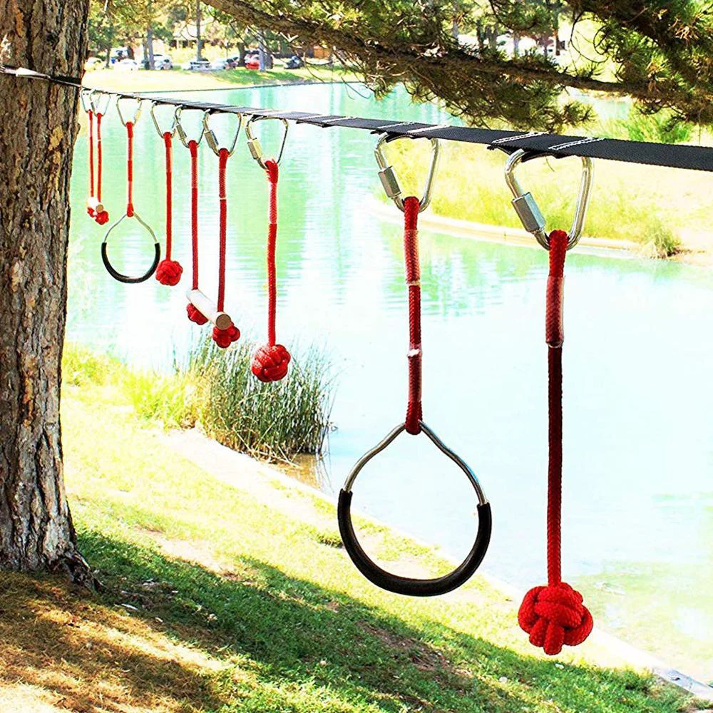 Comfortable Ninja Slackline Obstacle Course Kit High-Grade