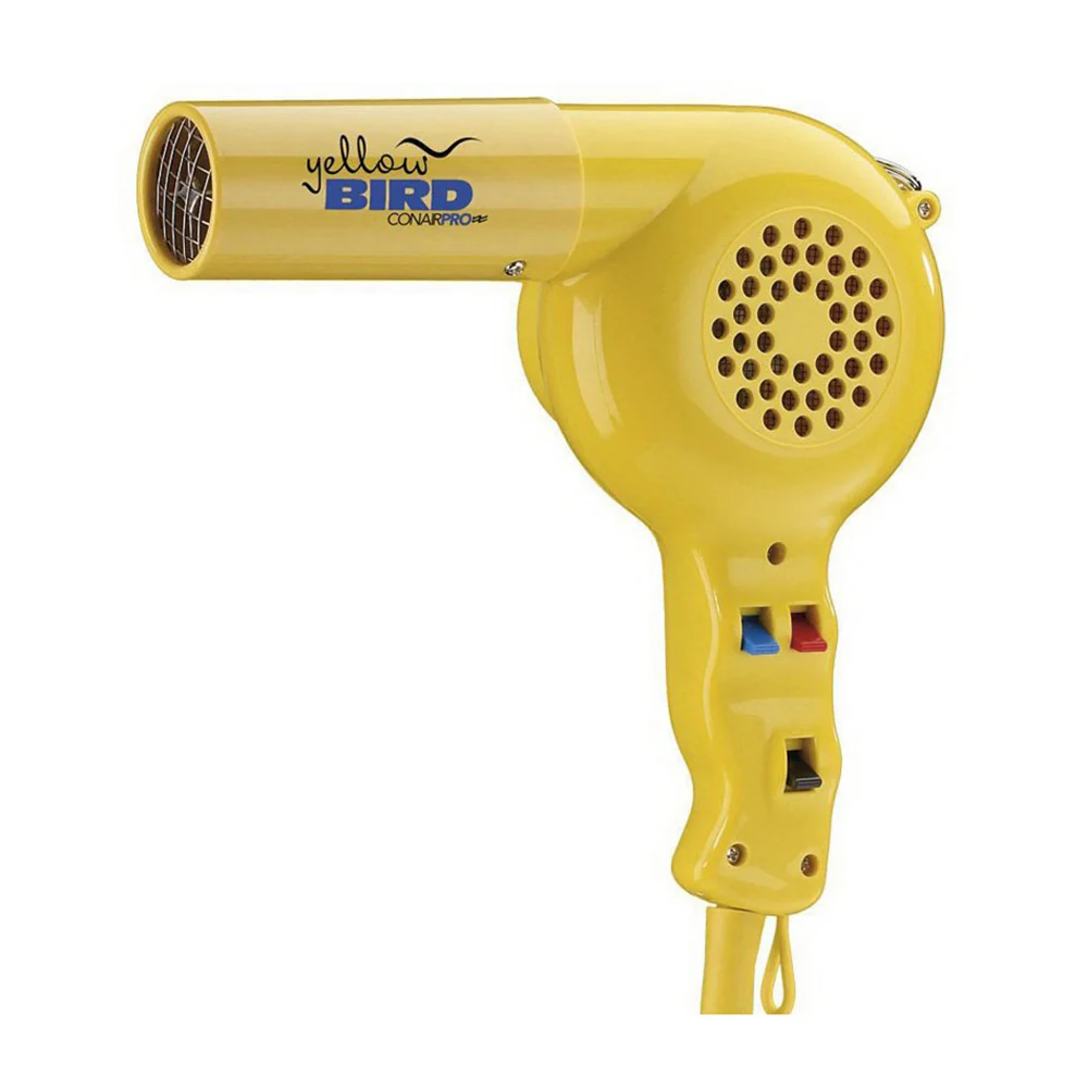 Selected Conair Pro Yellow Bird Hair Dryer YB075W for Fast Drying and Salon Quality Styling 1Ea Dependable