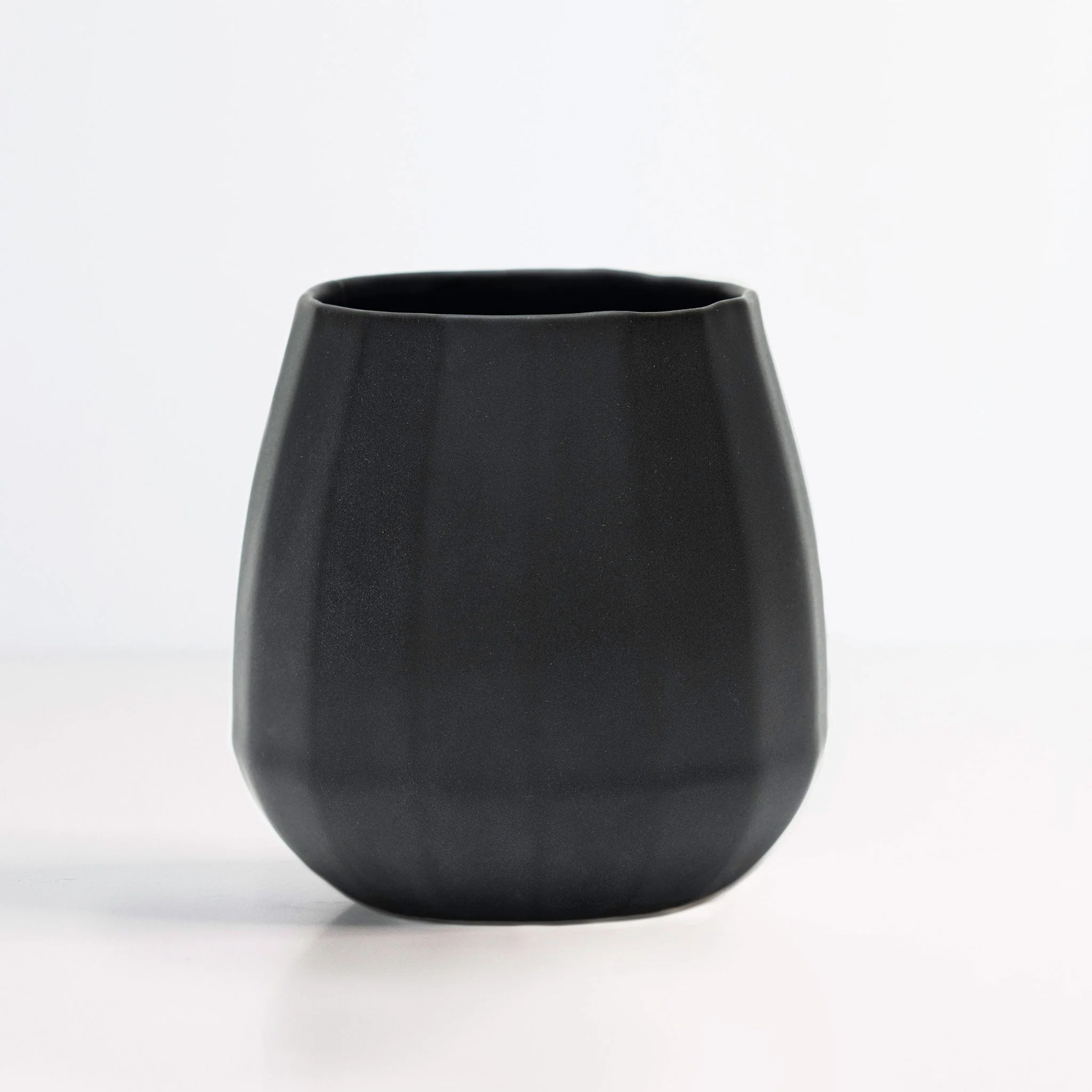 Green Ceramic Stemless Wine Glass - Set of 2 Recyclable