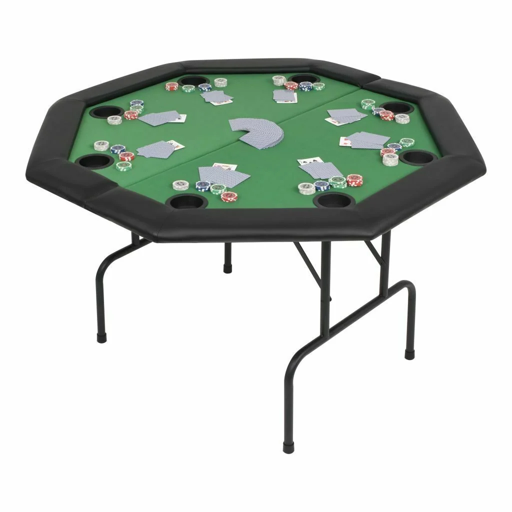 Artisan Large Folding Compact Portable Poker Octagon Game Table Environmentally Friendly