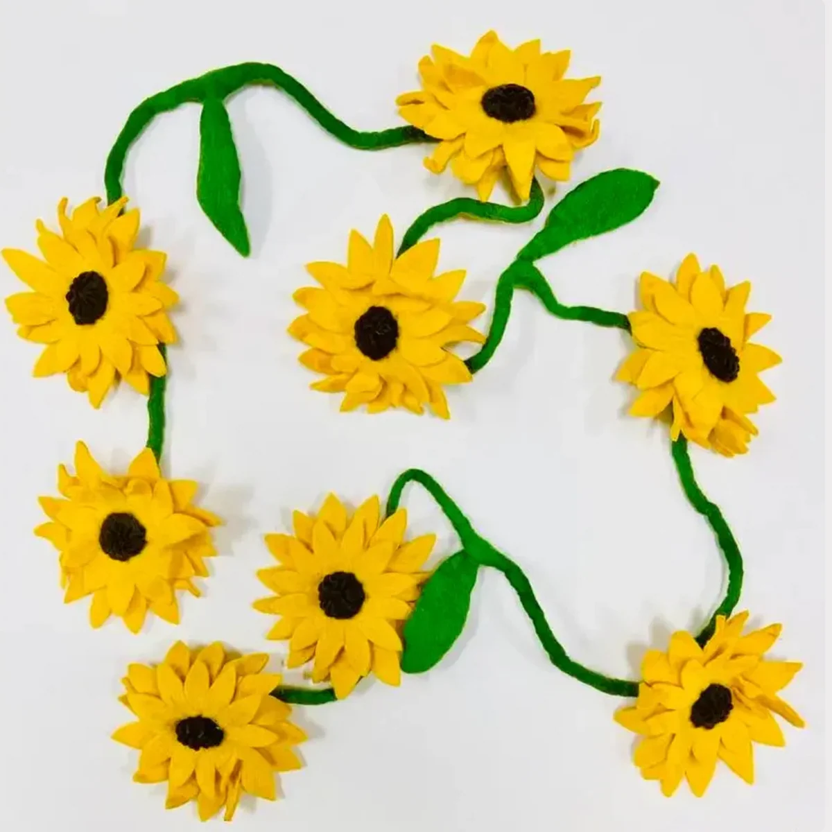 Advanced Felt Flower Garland Sunflower Versatile