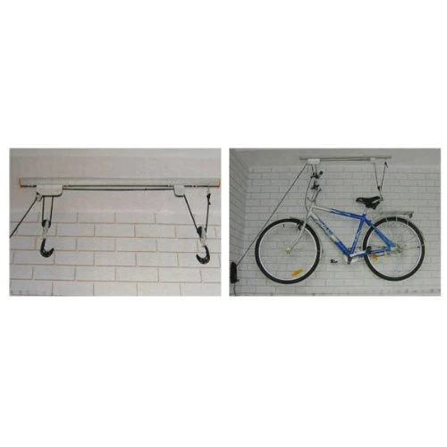 Stylish Deluxe Bike Hoist Lift System for Garage Ceiling Organic