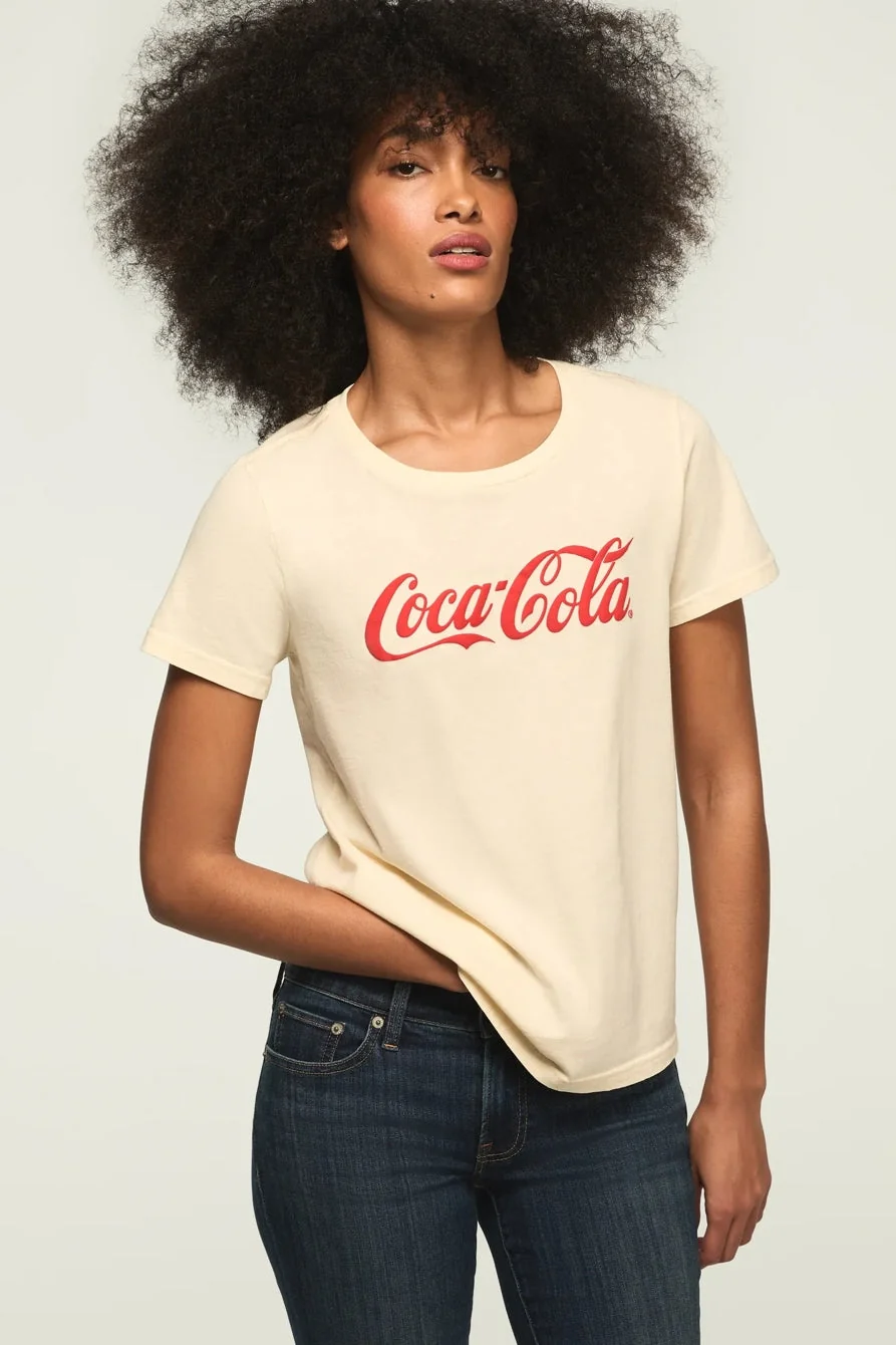 Professional Lucky Brand Women's Coca Cola Brighten Your Day Classic Crew Outstanding