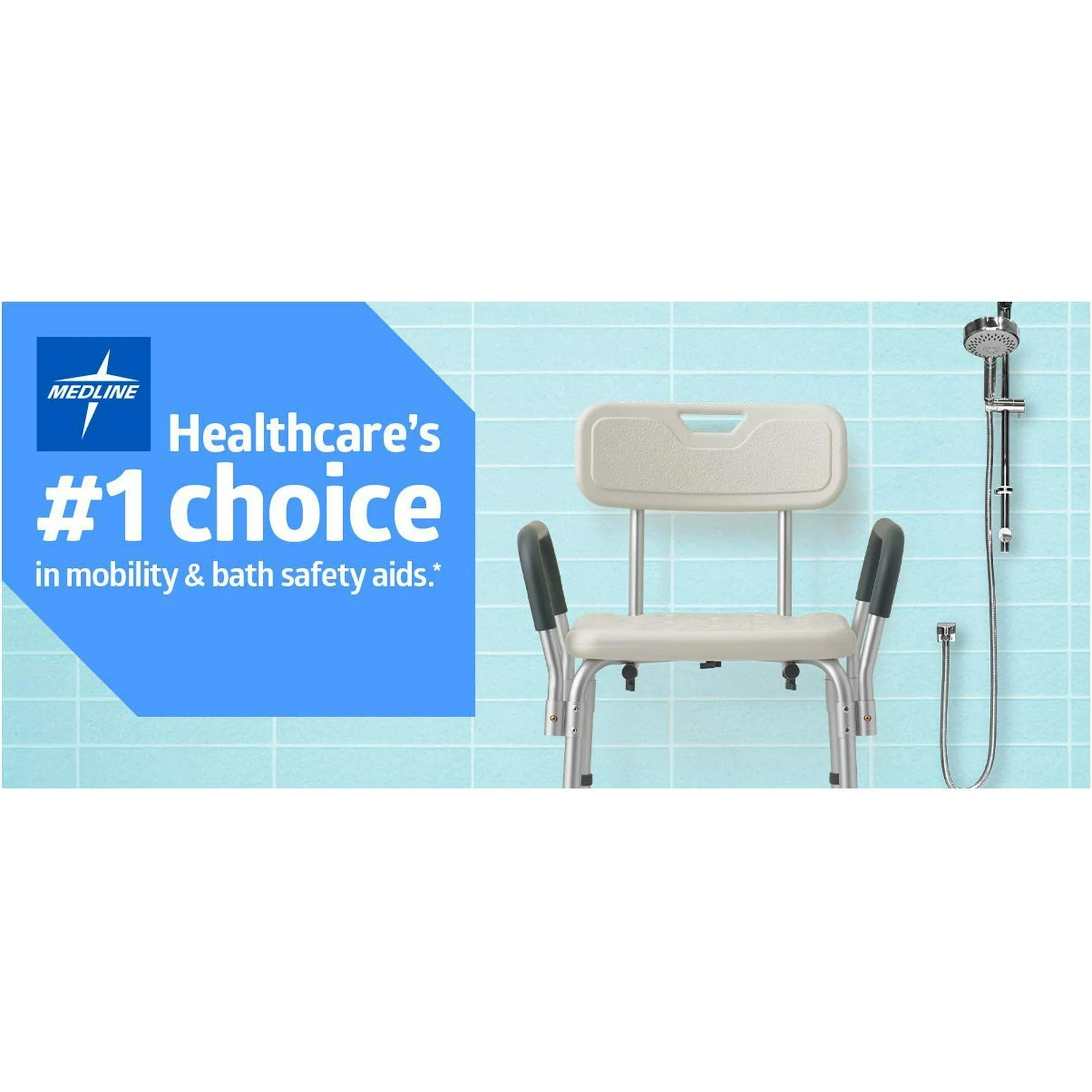 Outstanding Medline Enamel Coated Steel Bathtub Bar - 1 Ea Organic