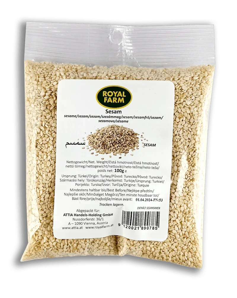 Authentic white sesame Safe