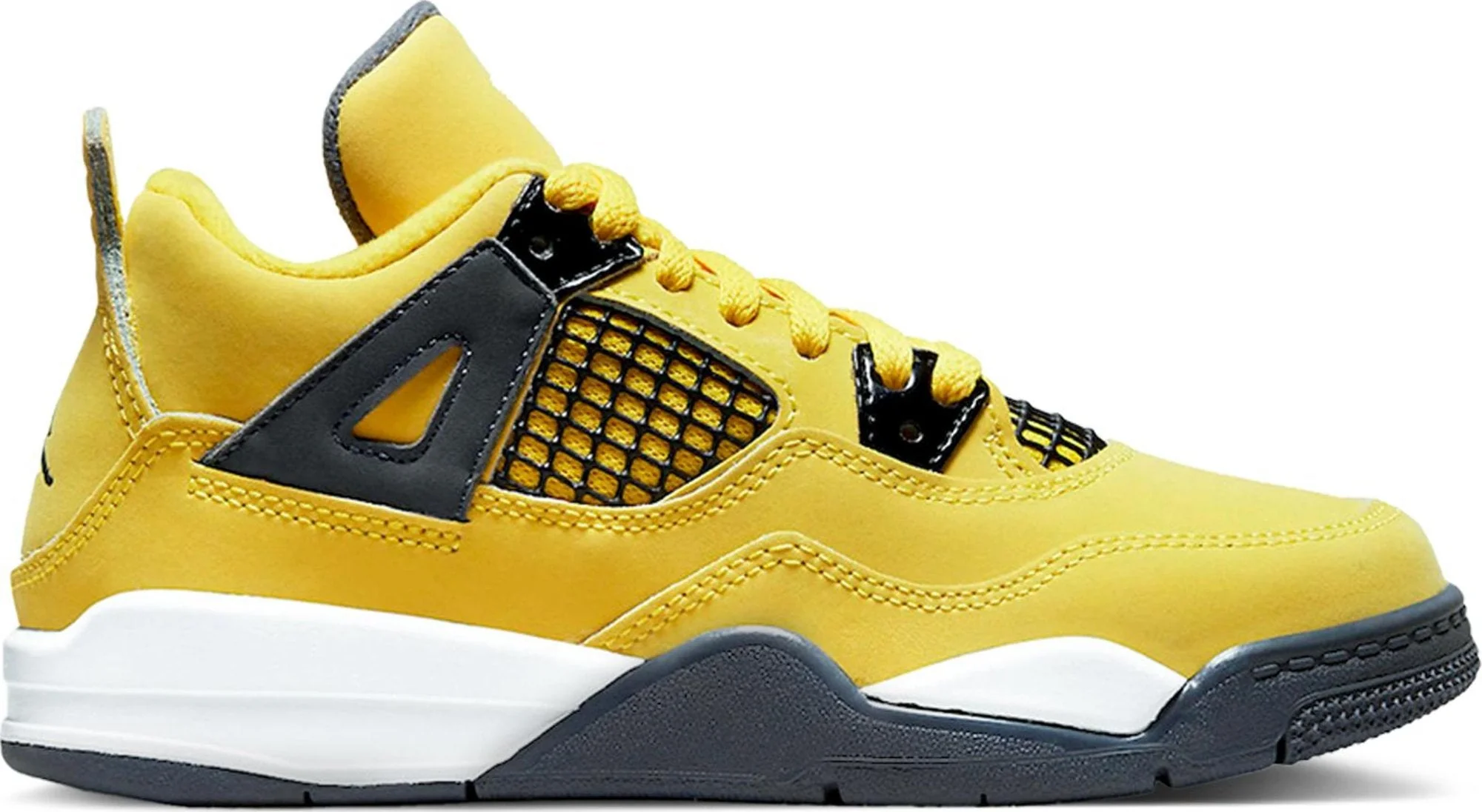Fine Crafted Air Jordan Preschool Retro 4 'Lightning 2021' Ps Sneakers Certified