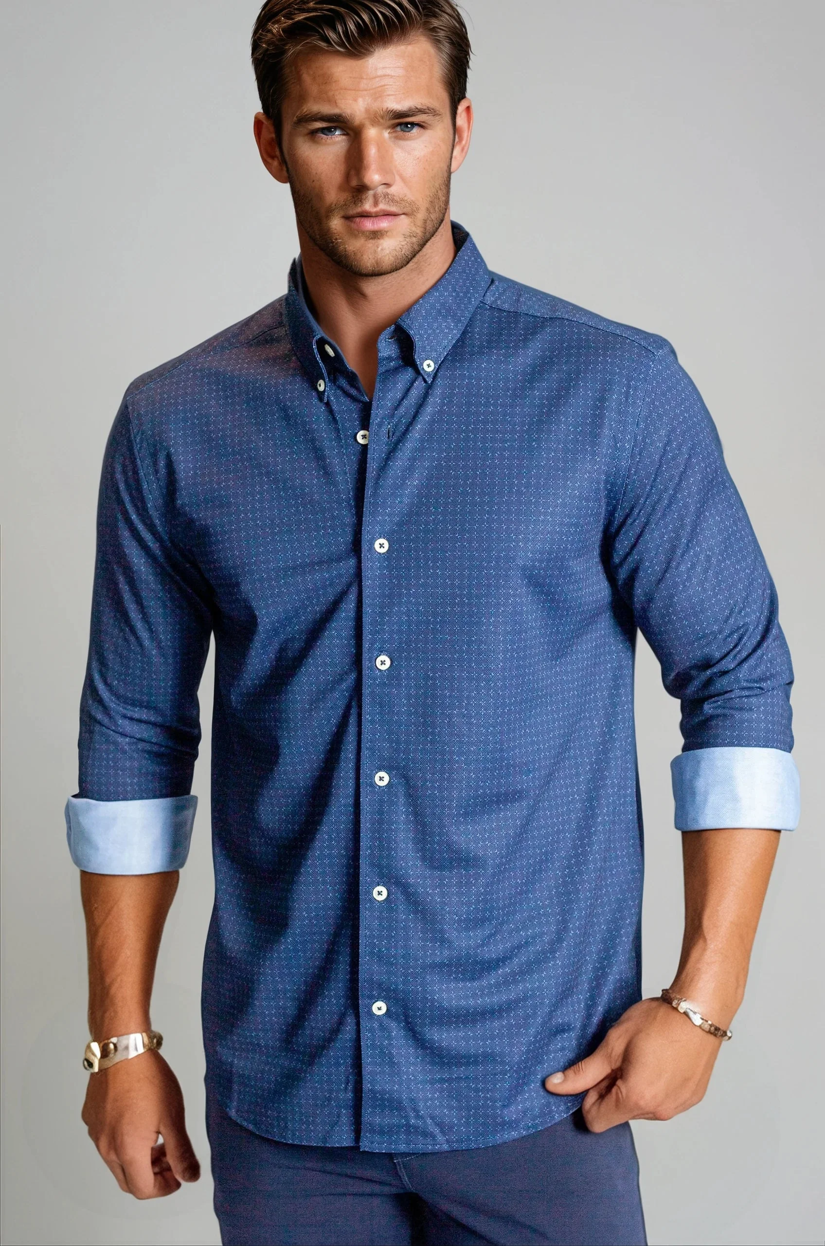 Verified Kensington Long Sleeve Button-Down Tech Shirt Original